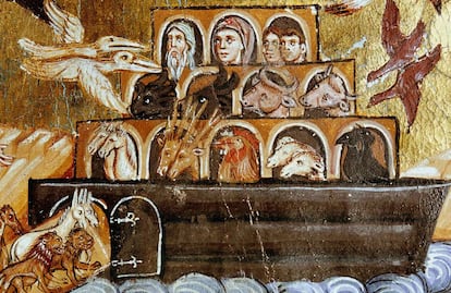 Ilustración del Arca de Noé (1260-1270)
