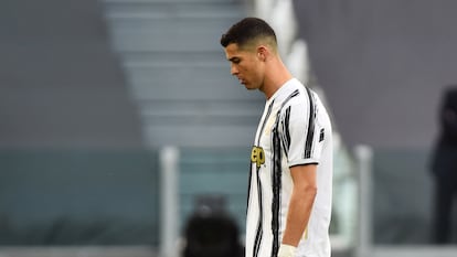 Cristiano Ronaldo, tras ser sustituido este fin de semana contra el Inter de Milán.