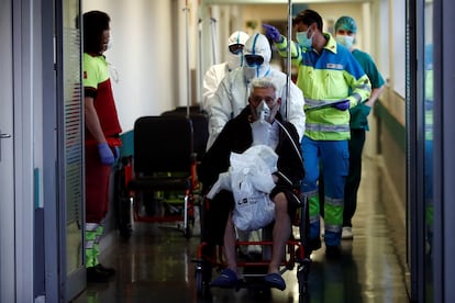 Servicios de urgencias del 26 hospital Infanta Leonor de Madrid, este jueves.