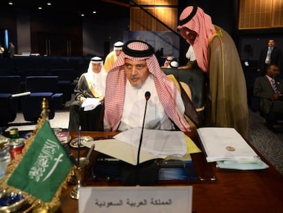 El ministre saudita d'Exteriors va ser un dels protagonistes de la reunió d'aquest diumenge de la Lliga Àrab a Egipte.