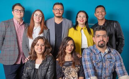 Los ocho seleccionados en el ciclo de nuevos talentos de la FIL.