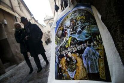 'Souvenirs' en las calles del centro de Toledo.