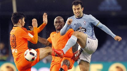 Giuseppe Rossi en la Copa ante el Valencia, en enero.