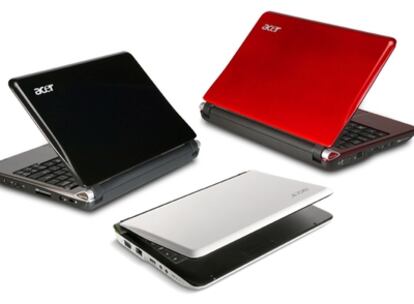 El 'netbook' de Acer lleva Android y Windows.