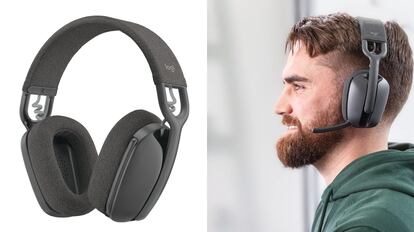 Estos auriculares circumaurales pesan menos de 200 gramos.