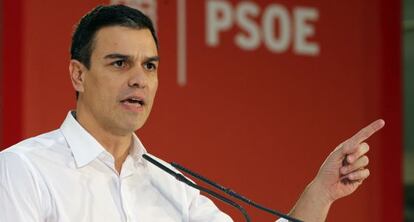 El líder del PSOE, Pedro Sánchez, en Tenerife.