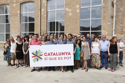 La candidatura Catalunya Sí que es Pot aquest diumenge.