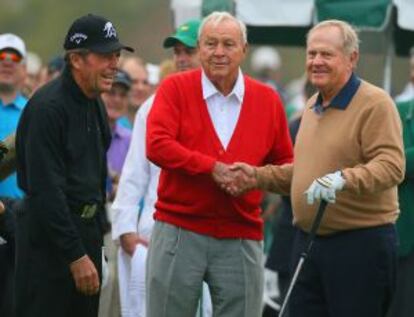 Player, Palmer y Nicklaus, los tres grandes.