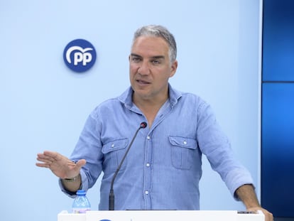 Elías Bendodo, coordinador general del PP.