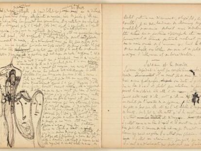Manuscrito de &#039;Por el camino de Swann&#039;, de Marcel Proust.