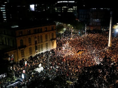 Una de las protestas en contra de la sentencia del procés.