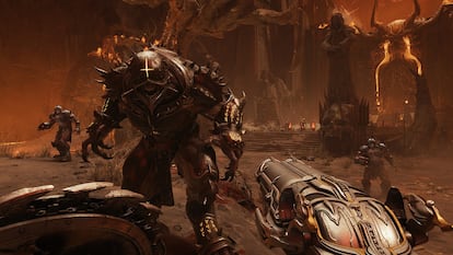 Un momento del 'gameplay' dle nuevo 'Doom'.