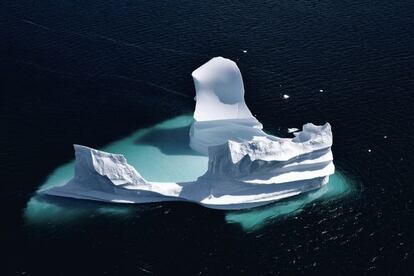 Un glaciar desgajado en el fiordo de Unartoq, en Groenlandia.