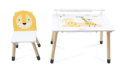 Juego de mesa y silla infantil JUNGLE DRUM