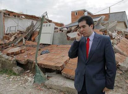 Roberto Alonso Martín durante una visita a la Cañada Real.