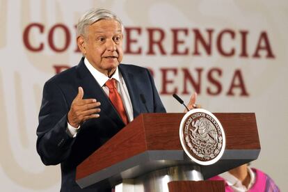 Andrés Manuel López Obrador, presidente de México, durante una conferencia el pasado 25 de marzo.