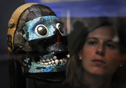 esqueleto de Tezcatlipoca en el british museum