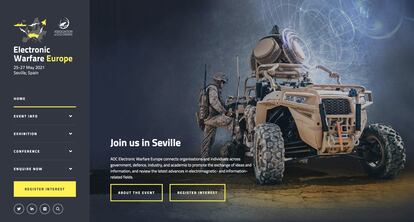 Página web de la Electronic Warfare Europe.