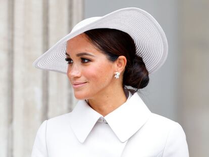 El gesto de independencia tras el vestido blanco de Meghan Markle en su esperadísima reaparición en el Jubileo de Isabel lI