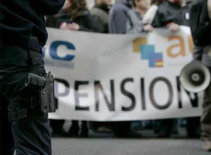 Manifestación contra el 'pensionazo' en Madrid