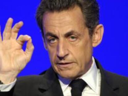 Nicolás Sarkozy, presidente francés y candidato presidencial por el UMP