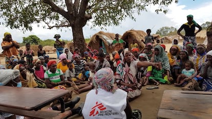 Actividades para mejorar la salud mental de los desplazados en Cabo Delgado.