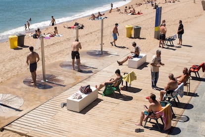 La playa del Somorrostro de Barcelona, en una imagen de archivo.