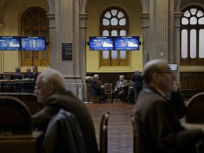 Las nuevas generaciones del &#039;trading&#039; espa&ntilde;ol, en la Bolsa de Madrid.