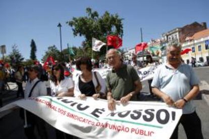 Protestas contra los recortes en Portugal. EFE/Archivo