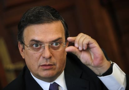 Marcelo Ebrard en una entrevista en México, en 2012.