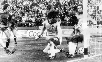 Cardeñosa falla un gol ante Brasil en el Mundial de 1978 (Argentina).