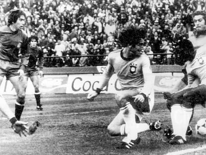 Cardeñosa falla un gol ante Brasil en el Mundial de 1978 (Argentina).