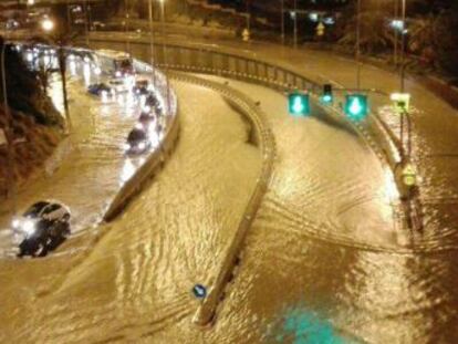 Record deluge floods ground-floor premises and forces schools to shut down, but no victims have been reported