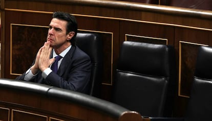 José Manuel Soria, el miércoles en el Congreso.