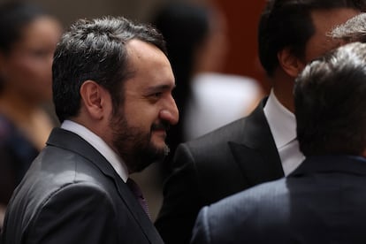 Andrés Manuel López Beltrán asistió al primer informe de Gobierno.