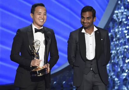 Alan Yang y Aziz Ansari, creadores y guionistas de 'Master of None'.