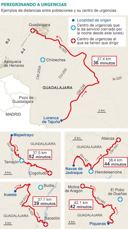 Fuente: elaboración propia y GoogleMaps.