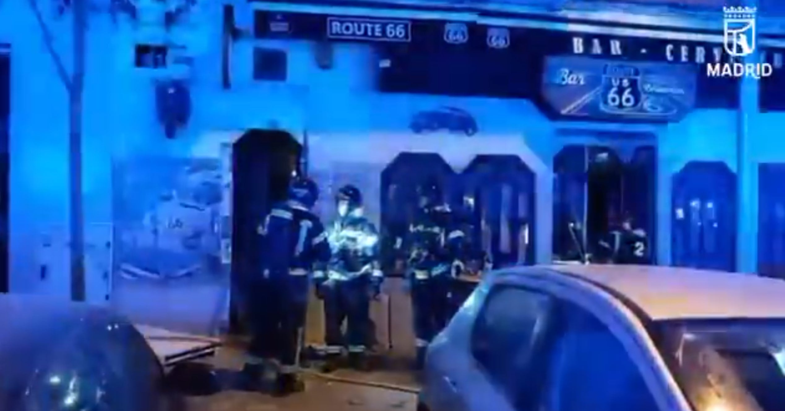 Siete personas resultan heridas, una de ellas de gravedad, tras una explosión en un bar en Madrid