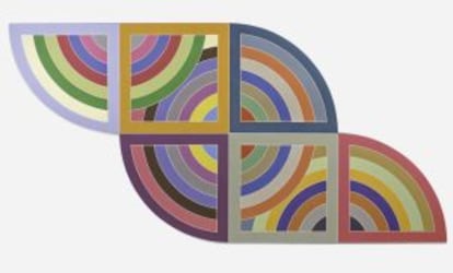 'Harran II' (1967), una de las abstracciones geométricas de Frank Stella.