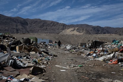 El vertedero ubicado en La Chimba (Antofagasta), en abril.