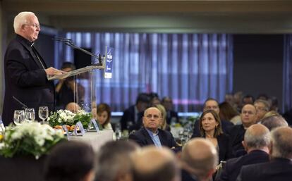 El arzobispo de Valencia, Antonio Ca&ntilde;izares, durante una intervenci&oacute;n en el F&oacute;rum Europa Tribuna Mediterr&aacute;nea.