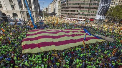 Manifestación de la Diada Nacional de Cataluña.