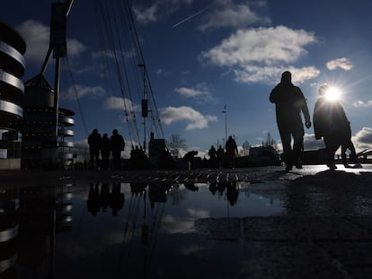 Vista desde fuera del Etihad Stadium, estadio del Manchester City.