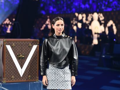 Ana de Armas en la ceremonia previa a la final masculina del Open de Australia el domingo en Melbourne.