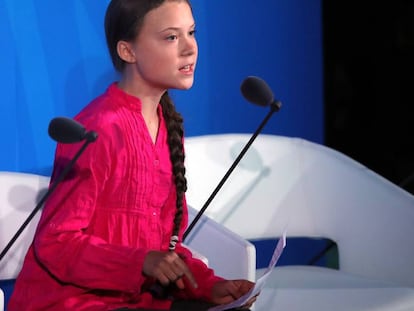 Greta Thunberg discursa na ONU.