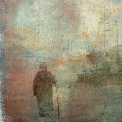 'Te vi, ciego Sidi Mbarek, caminar bajo una onírica tormenta de arena' (2001).