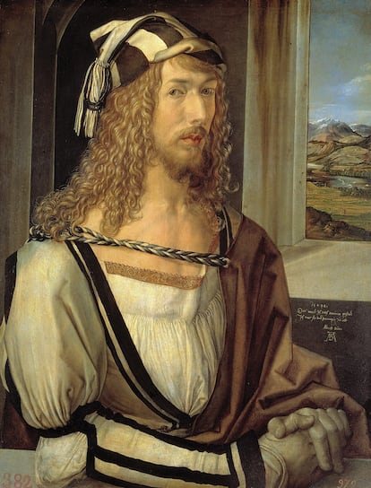 'Autorretrato', de Alberto Durero (1498, Madrid, Museo del Prado).