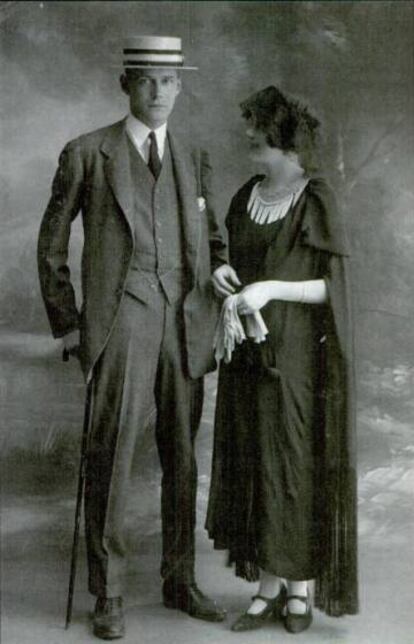 Harry y Caresse Crosby el día de su boda, en 1922.