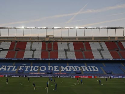 El estadio Vicente Calderón.