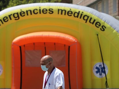 Hospital d'emergència a Lleida, el passat mes de juliol.